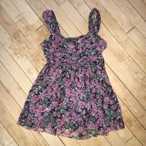 Express sheer floral top